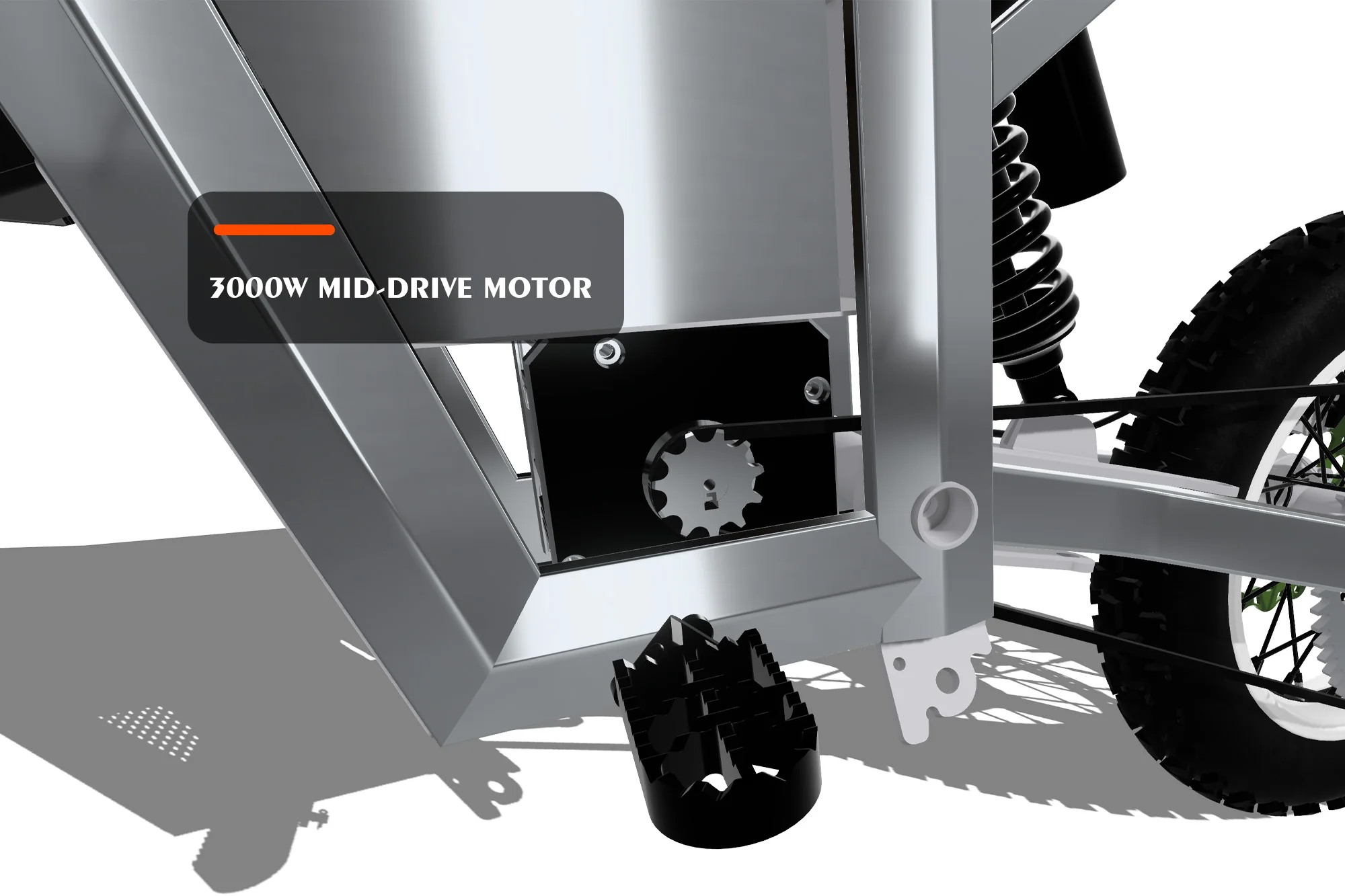 Cyrusher Lynx Electric Dirt Bike 3000W 37MPH Youth Off Road Bike - Image 9